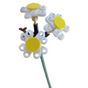 LEGO Botanical Flowers - 1 pcs Common Daisy White - Individual Sale from 10280